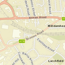 166 Brooms Rd, Dumfries, Dumfries and Galloway DG1, UK Street Map