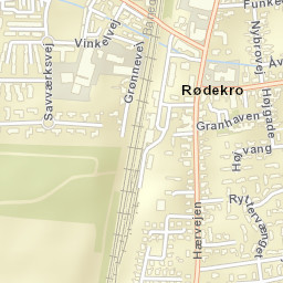 Rødekro Street Map