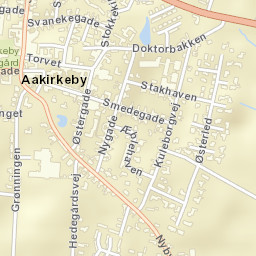 Åkirkeby Street Map