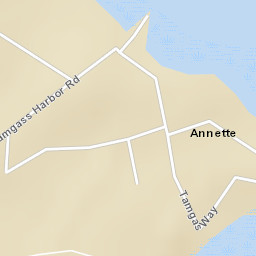 Annette Alaska Street Map