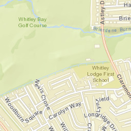 43 Woodburn Dr, Whitley Bay, Tyne and Wear NE26, UK Street Map