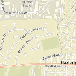 Hazlerigg Street Map