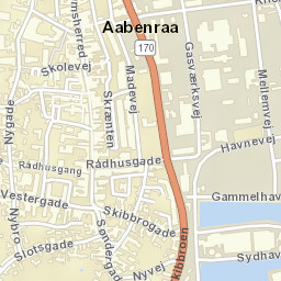 Aabenraa Street Map