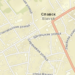 Slavsk Street Map