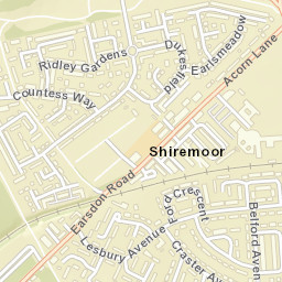 Shiremoor Street Map