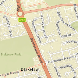 Newcastle upon Tyne Street Map