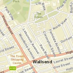 Wallsend Street Map