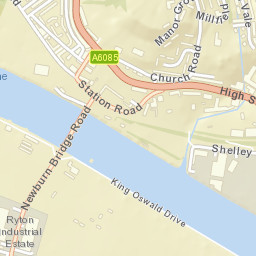 Newburn Bridge Road, Tyne and Wear, UK Street Map