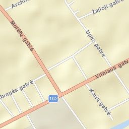 Pabradė Street Map