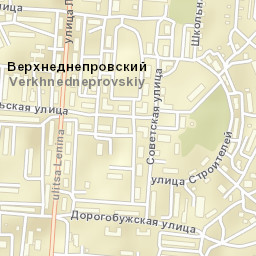 Verkhnedneprovskiy Street Map