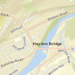 Haydon Bridge Street Map