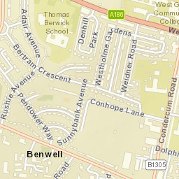 Benwell Street Map