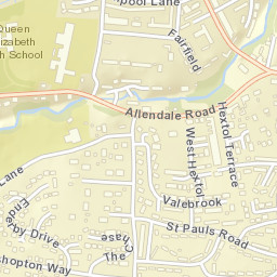 Highford Lane, Hexham, Northumberland Street Map