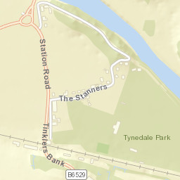 Station Road, Corbridge, Northumberland Street Map