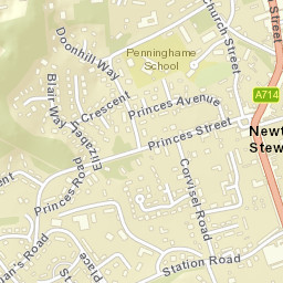 Newton Stewart Street Map