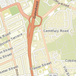 18 Gladstone Terrace West, Gateshead NE8, UK Street Map