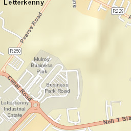Letterkenny Street Map