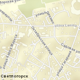 Svetlogorsk Street Map