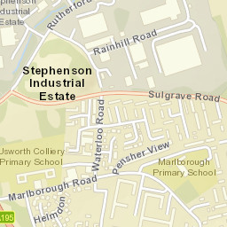 1 Pensher View, Washington, Tyne and Wear Street Map