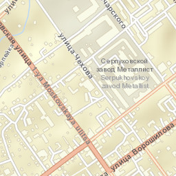 Serpukhovskiy Rayon Street Map