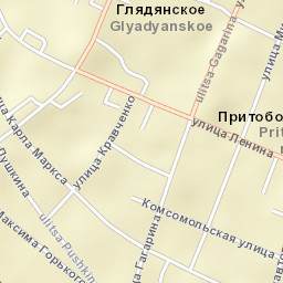 Glyadyanskoye Street Map
