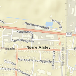 Nørre Alslev Street Map