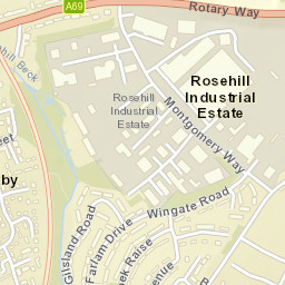 Eastern Way, Carlisle, Cumbria CA1, UK Street Map