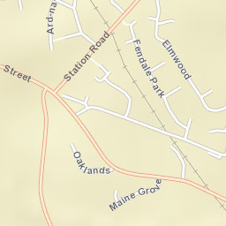 Cullybackey Street Map