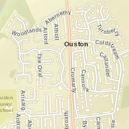 6 Aberfoyle, Ouston, Chester le Street, County Durham Street Map