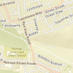 Ryhope Street Map