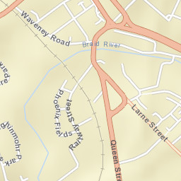 Ballymena Street Map