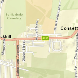 37 Dixon Street, Consett, County Durham Street Map