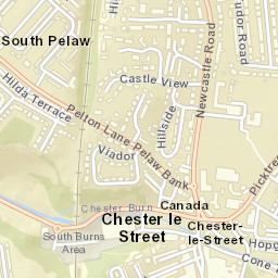 Chester-le-Street Street Map