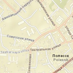 Polessk Street Map