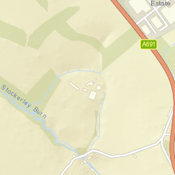 A691, Consett, County Durham DH8, UK Street Map