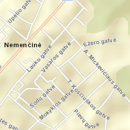 Nemenčinė Street Map