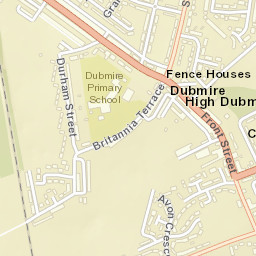 39 Britannia Terrace, Houghton le Spring Street Map