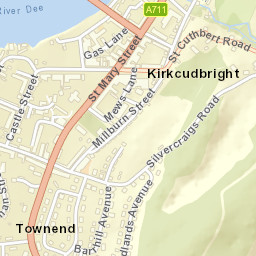 Kirkcudbright Street Map