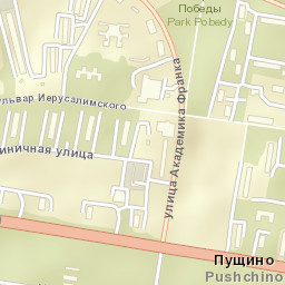 Pushchino Street Map