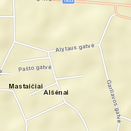 Mastaiciai Street Map