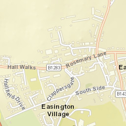 Easington Street Map