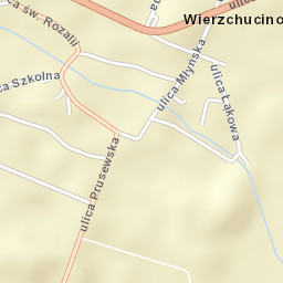 Wierzchucino Street Map