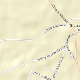 Strzelno Street Map