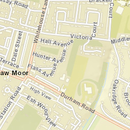 Ushaw Moor Street Map