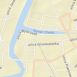 Łeba Street Map