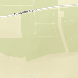 Brandon Lane, County Durham, UK Street Map