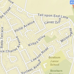 Bowburn Street Map