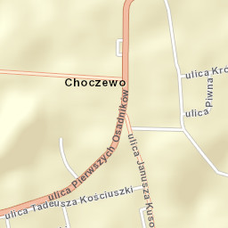 Choczewo Street Map