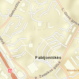 Fabijoniškės Street Map