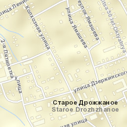 Staroye Drozhzhanoye Street Map